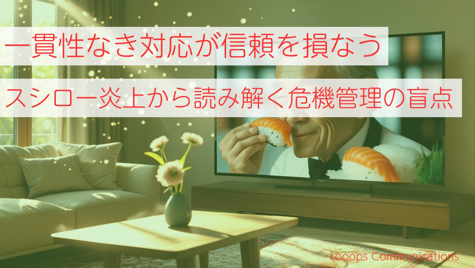 一貫性なき対応が信頼を損なう―スシロー炎上から読み解く危機管理の盲点